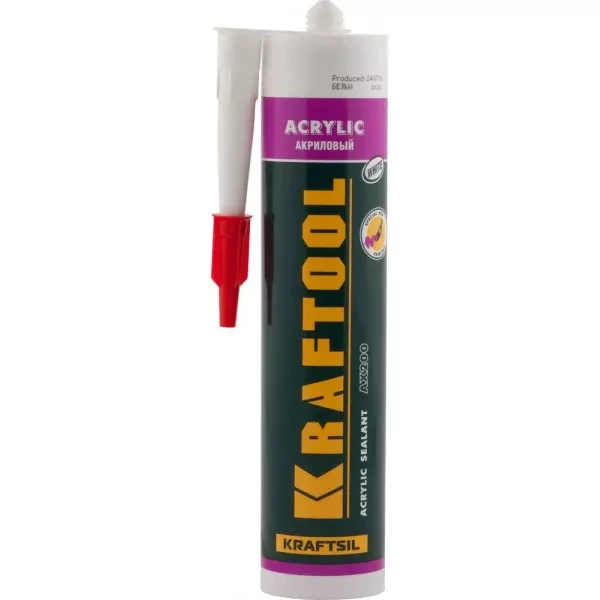 Герметик акриловый KRAFTOOL белый, 300мл 41251-0 купить в Кургане