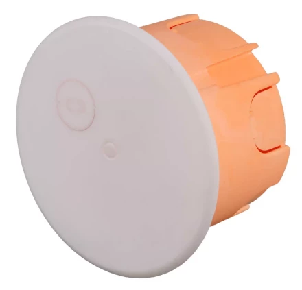 Коробка монтажная СВЕТОЗАР для подштукатурного монтажа, макс. напряжение 400В, с крышкой, 68х47мм, круглая SV-54923 купить в Кургане