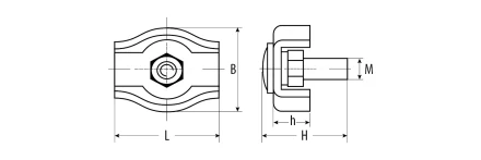 Зажимы троса одинарные пакет серия Без серии купить в Кургане