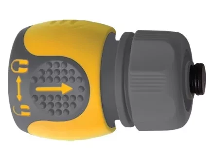 Соединитель для шланга 3/4&quot; аквастоп двухкомпонентный PALISAD LUXE 66242 купить в Кургане