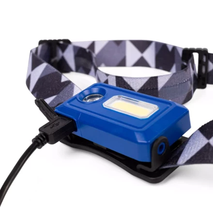 Фонарик налобный светодиодный со встроенным аккумулятором КВТ HL-6570 (82069) купить в Кургане