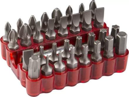 ЗУБР 33 шт, набор бит с магнитным адаптером (26045-H33) купить в Кургане