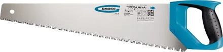 Ножовка по дереву &quot;PIRANHA&quot;,550 мм,сегм.строение рабочей кромки,7-8 TPI,зуб-3D,2-х к. рук-ка GROSS 24119 купить в Кургане