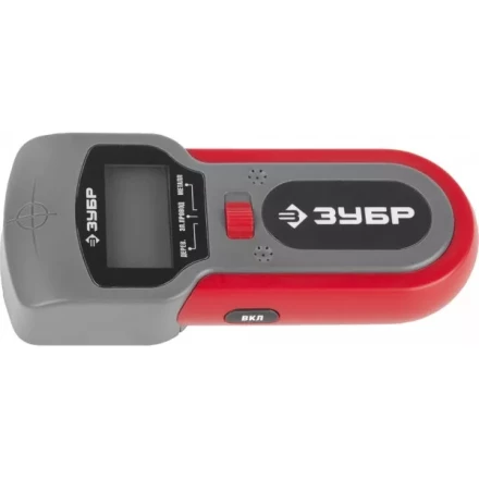 Тестер ЗУБР многофункц,с ЖК дисплеем,автоматич калибровка,детектор Me(до40мм),провода под напряжением(50мм),дерева(20мм) 59712 купить в Кургане