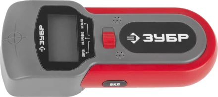 Тестер ЗУБР многофункц,с ЖК дисплеем,автоматич калибровка,детектор Me(до40мм),провода под напряжением(50мм),дерева(20мм) 59712 купить в Кургане