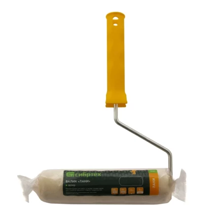 Валик &quot;Лаки&quot;, 180 мм, ворс 5 мм, D - 36 мм, D ручки - 6 мм, велюр Сибртех 80242 купить в Кургане