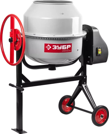 Бетоносмеситель ЗУБР, чугунный венец, 180л, 650Вт ЗБСЭ-180 купить в Кургане