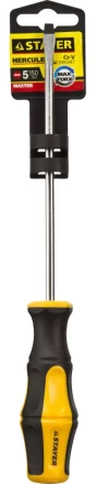 Отвертка STAYER &quot;MASTER&quot; &quot;HERCULES&quot;, Сr-V, противоскользящая рукоятка, SL5,0x150мм 25051-05-15_z02 купить в Кургане