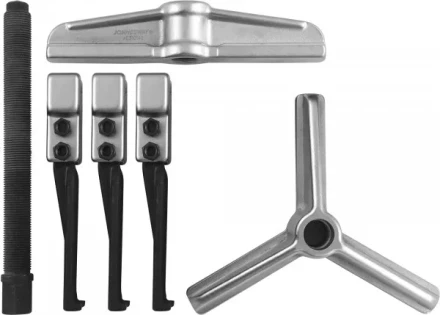 Съемник универсальный усиленный американского типа 2-3 захвата глубина 150мм набор  AE310142  Jonnesway 48924 купить в Кургане