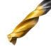 Сверло спиральное по металлу Denzel 9 x 125мм, Р6М5, Golden Tip, многогранная заточка, 718284 купить в Кургане