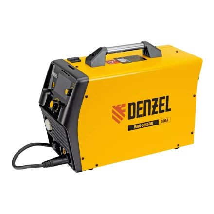 Аппарат инвертор. полуавтомат. cварки Denzel IMIG-205SDR, 200 А, ПВ 60%, катушка 5 кг купить в Кургане