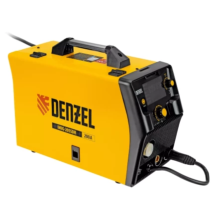 Аппарат инвертор. полуавтомат. cварки Denzel IMIG-205SDR, 200 А, ПВ 60%, катушка 5 кг купить в Кургане