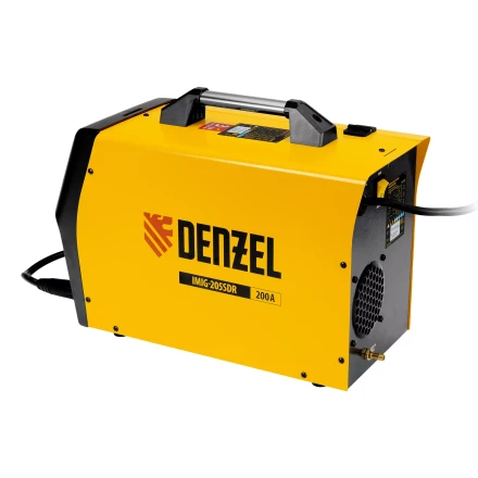 Аппарат инвертор. полуавтомат. cварки Denzel IMIG-205SDR, 200 А, ПВ 60%, катушка 5 кг купить в Кургане