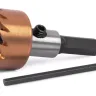 HSS-TiN коронка MESSER  25мм с центр. сверлом и толкающей пружиной для  лист. материала  до 2 мм ц/х купить в Кургане