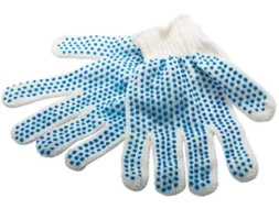 Перчатки х/б, ПВХ "точка", 7 класс Россия 67772