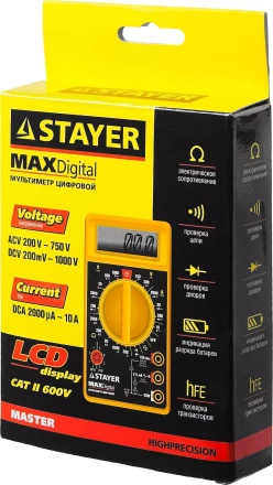 Мультиметр STAYER &quot;MASTER&quot; MAXDigital цифровой 45306 купить в Кургане