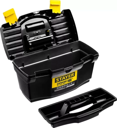 Ящик для инструмента &quot;ORION-16&quot; пластиковый, STAYER 38110-16_z03 купить в Кургане