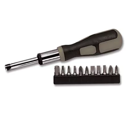 Отвертка реверсивная, набор бит, 11 шт., CrV  MATRIX MASTER 11546 купить в Кургане