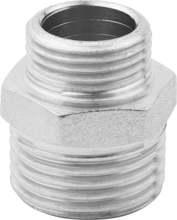 Бочонок ЗУБР "ЭКСПЕРТ" переходной, никелированная латунь, 1/2"-3/8" 51243-1/2-3/8 купить в Кургане