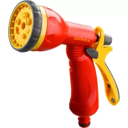 Распылитель GRINDA поливочный пластиковый, тип пистолетный, 8 позиционный 8-427370_z02 купить в Кургане