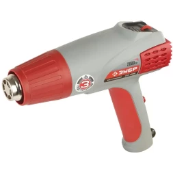 Фен ЗУБР, электр регулировка t, 3 режима работы, керам изолятор, кейс с насад, 2000Вт ЗТФ-2000К