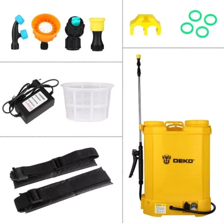 Опрыскиватель садовый аккумуляторный DEKO DKSP10, 16 л, 065-0942 купить в Кургане