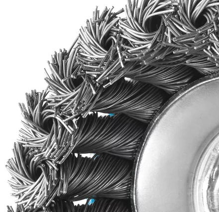 ЗУБР &quot;ПРОФЕССИОНАЛ&quot;. Щетка чашечная для УШМ, плетеные пучки стальной проволоки 0,5мм, 65ммхМ14 35275-065_z02 купить в Кургане