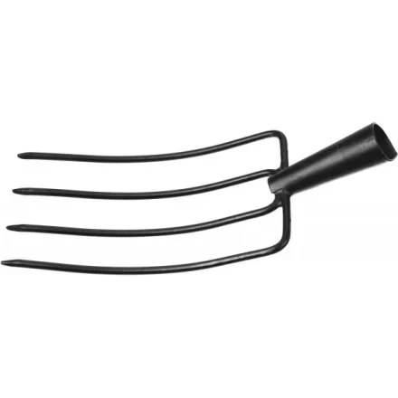 Вилы GRINDA кованые, навозные 4 круглых зубца, без черенка, 180х300мм 39720-4_z01 купить в Кургане