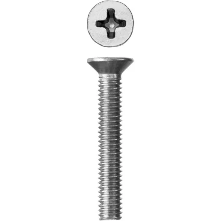 Винт ЗУБР &quot;МАСТЕР&quot; DIN 965, класс прочности 4.8, оцинкованный, M4x25мм, 5кг 303110-04-025 купить в Кургане