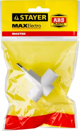 Разветвитель электрический MAXElectro, STAYER 55090-3, 3 гнезда, 6А/220В 55090-3 купить в Кургане