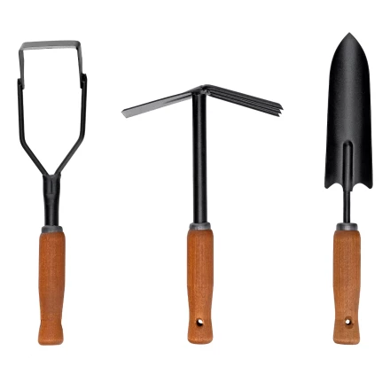 Набор садового инструмента Palisad 629117, деревянные рукоятки, 3 предмета купить в Кургане