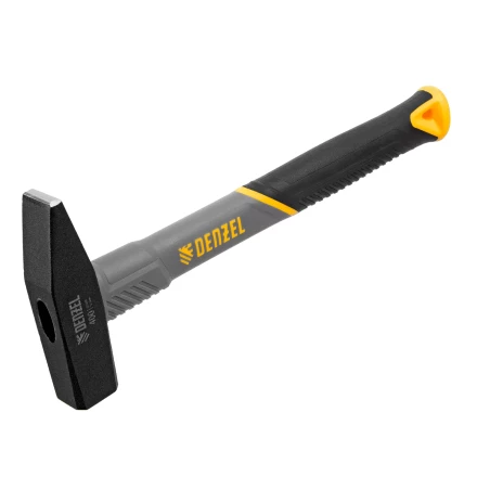 Молоток слесарный, 400 г Denzel, кованый, фибергласовая рукоятка c TPR покрытием 10484 купить в Кургане