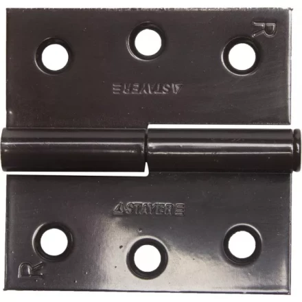 Петля дверная STAYER &quot;MASTER&quot; разъемная, цвет коричневый, правая, 75мм 37613-75-3R купить в Кургане