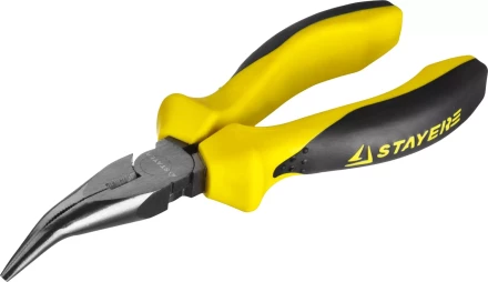 Тонкогубцы STAYER "PROTech" изогнутые, эксцентриковое расположение шарнира, 160мм 22027-4-16_z02 купить в Кургане