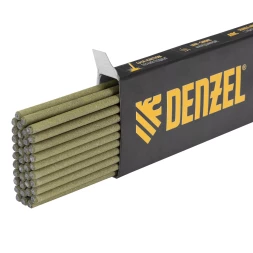 Электроды Denzel DER-46 Goldline, диам. 3 мм, 1 кг, рутил-целлюлозное покрытие, 97500