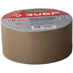 Лента ЗУБР &quot;МАСТЕР&quot; клеящая, коричневая, 25мм х 60м 12033-25