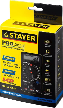 Мультиметр STAYER &quot;PROFESSIONAL&quot; PRODigital цифровой 45310 купить в Кургане