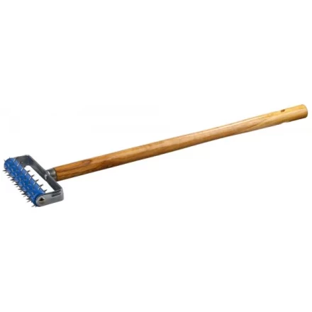 Валик игольчатый STAYER для гипсокартона в сборе, металлические иглы, ручка 500мм, 32х150мм 0395-15 купить в Кургане