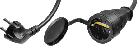 Удлинитель-шнур &quot;ПВС 315-Ш&quot;, 30 м, 3500 Вт, 1 гнездо, IP44, ПВС 3х1,5 мм2, ЗУБР 55020-30 купить в Кургане