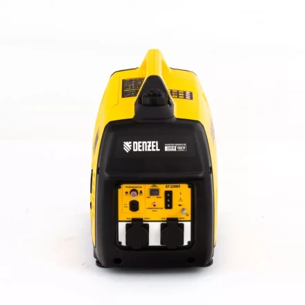 Генератор инверторный GT-2200iS, 2.2 кВт, 230 В, бак 4 л, закрытый корпус, ручной старт Denzel 94702 купить в Кургане
