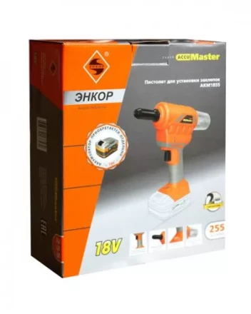 Пистолет для установки заклепок аккумуляторный АКМ1855 49255 купить в Кургане
