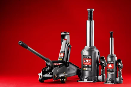 Домкрат гидравлический бутылочный, 12т, 210-400 мм, MIRAX 43260-12 43260-12 купить в Кургане