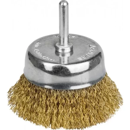 STAYER &quot;PROFESSIONAL&quot;. Щетка чашечная для дрели, витая стальная латунированная проволока 0,3мм, 50мм 35117-050_z01 купить в Кургане