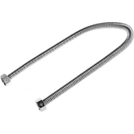 Подводка ЗУБР &quot;ЭКСПЕРТ&quot; сильфонная из нержавеющей стали, для воды, г/г (гайка-гайка), 1/2&quot;, 0,6м 51011-G/G-060 купить в Кургане