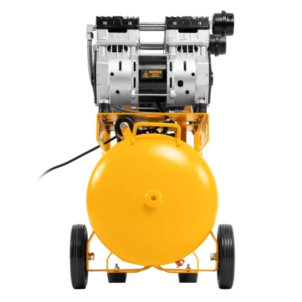 Компрессор безмасляный, малошумный Denzel DLS 1500/50, 1500 ВТ, 2x750, 50 л, 260 л/мин купить в Кургане