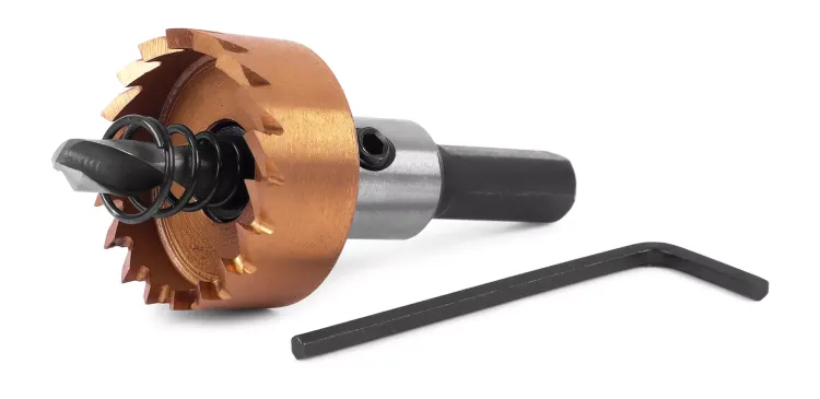 HSS-TiN коронка MESSER  27мм с центр. сверлом и толкающей пружиной для  лист. материала  до 2 мм ц/х купить в Кургане