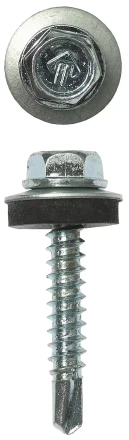 Саморезы ЗУБР "ПРОФЕССИОНАЛ" оцинков., для крепл. кров. матер. к дерев. обреш., 4.8x50мм, 250шт 4-300315-48-050 купить в Кургане