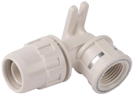 Муфты угловые 90 с креплением штуцер с гайкой-внутренняя резьба с креплением Преимущества купить в Кургане