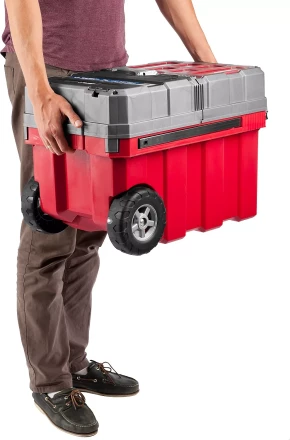 Ящики для инструмента на колесах МЕГА-БОКС серия ПРОФЕССИОНАЛ цвет черный купить в Кургане