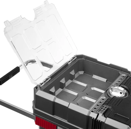 Ящики для инструмента на колесах МЕГА-БОКС серия ПРОФЕССИОНАЛ цвет черный купить в Кургане